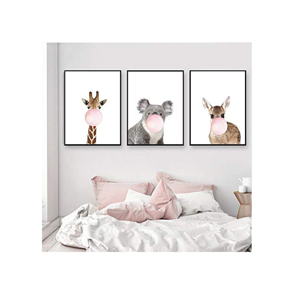 Product Wall Art Nordic Poster Canvas Print Nursery Decor Animal Zebra Giraffecuadros Para El Hogar Quadros De Parede Para Quarto 40 * 60cm