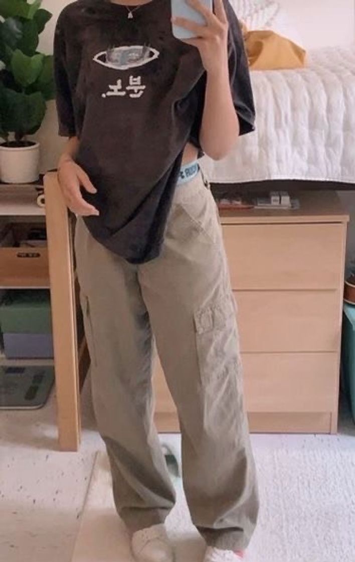 Fashion brown cargo pants