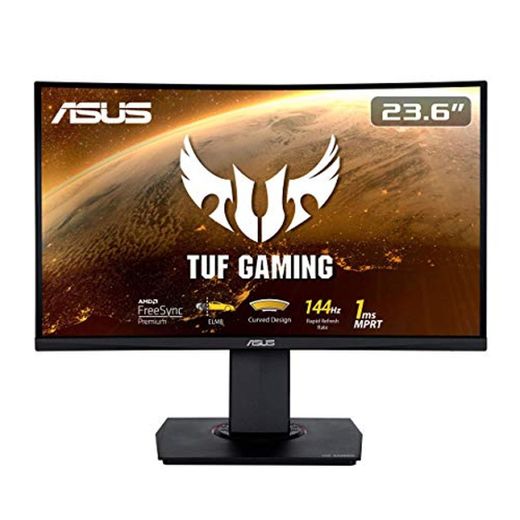 ASUS TUF Gaming VG24VQ - Monitor gaming curvo de 23.6" FHD