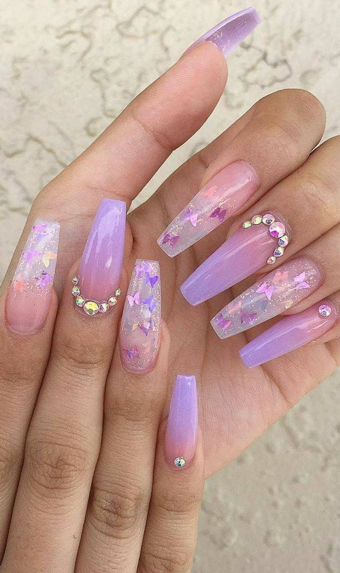 Fashion purple nails inspiration 