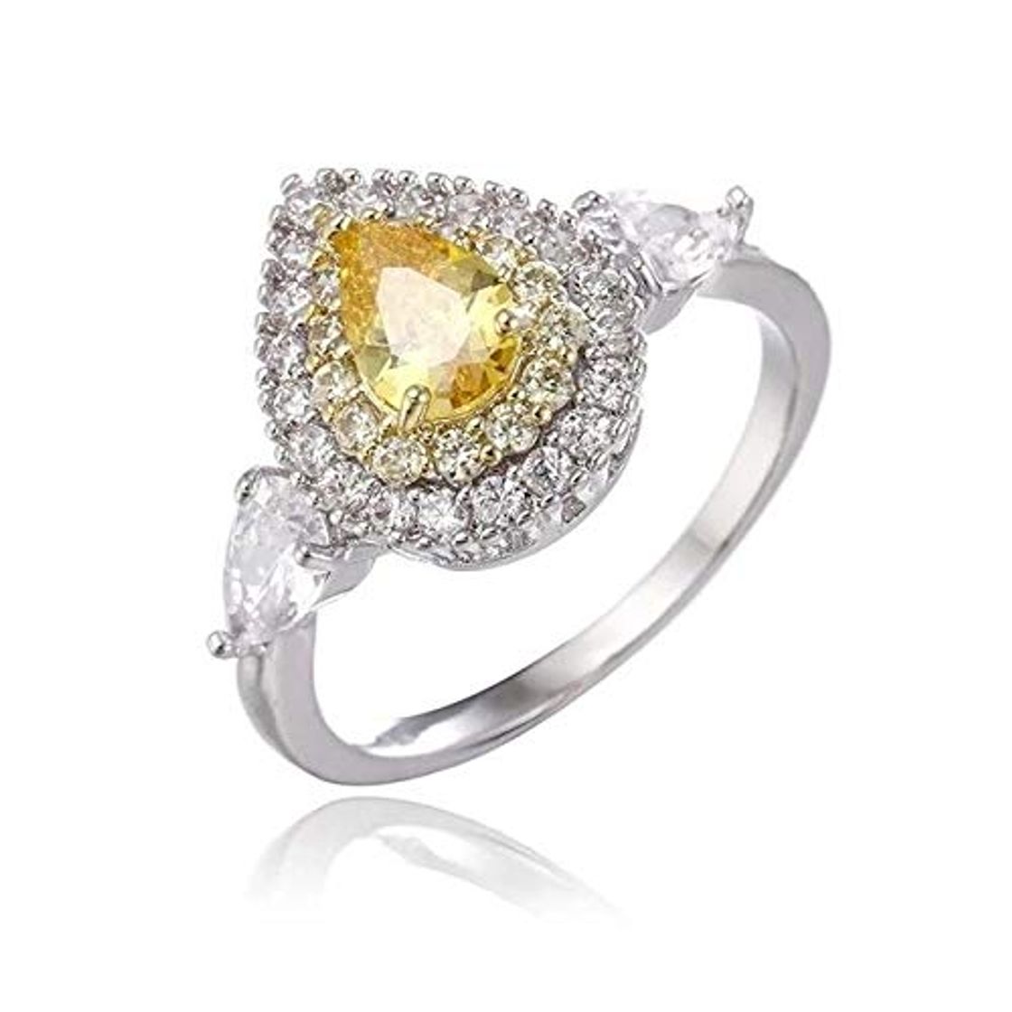 Fashion Gather together Anel Feminino Bohemian Bague Femme Angel Wings Rings For Women Heart Anillos Mujer Pink Yellow Cubic Zircon Wedding Rings Girls Jewellery Gift