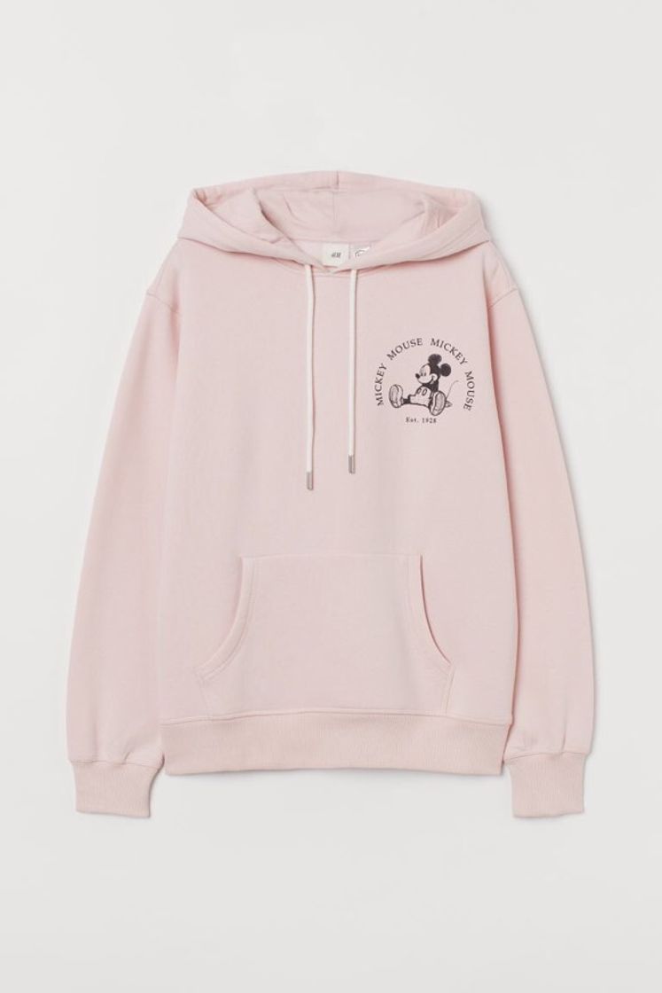 Moda Motif-front hoodie - Light pink/Mickey Mouse - Ladies