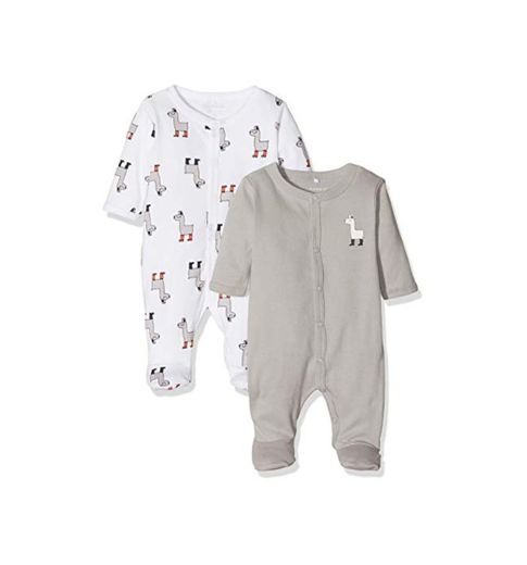 NAME IT Nbnnightsuit 2p W/f Noos Pijama, Multicolor