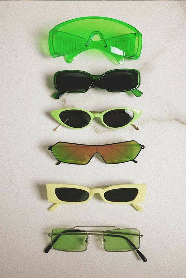 Fashion green sunglasses 