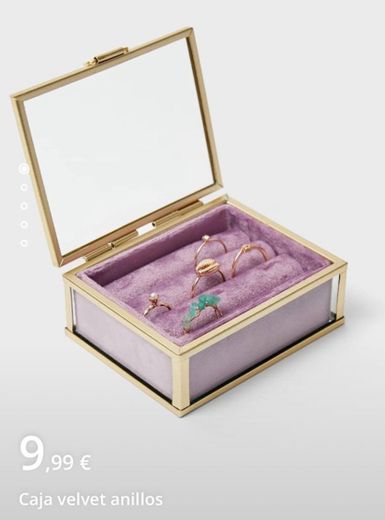 Caja velvet anillos - Moda de mujer