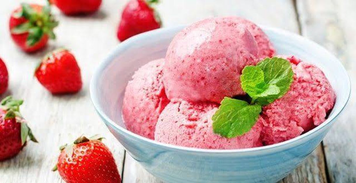 Moda Sorvete de morango lowcarb 🍧🍓