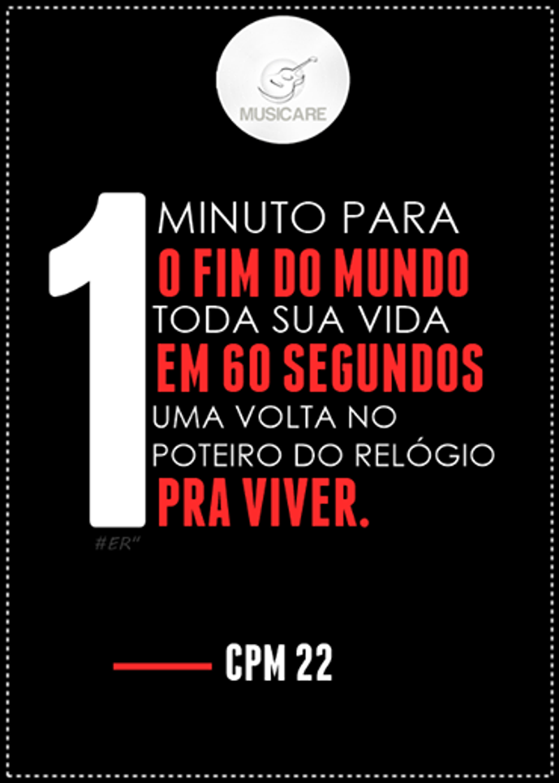 Canción Um Minuto Para O Fim Do Mundo