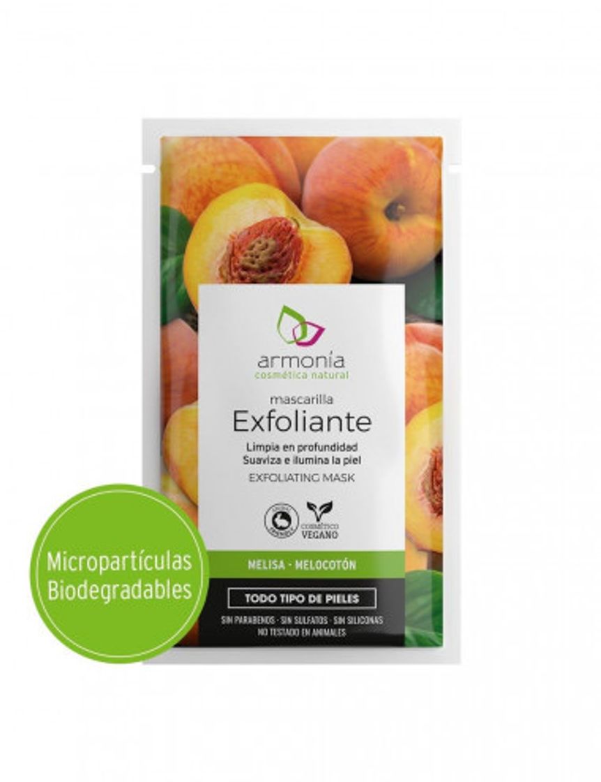 Mascarilla facial exfoliarte | Armonía Cosmética Natural