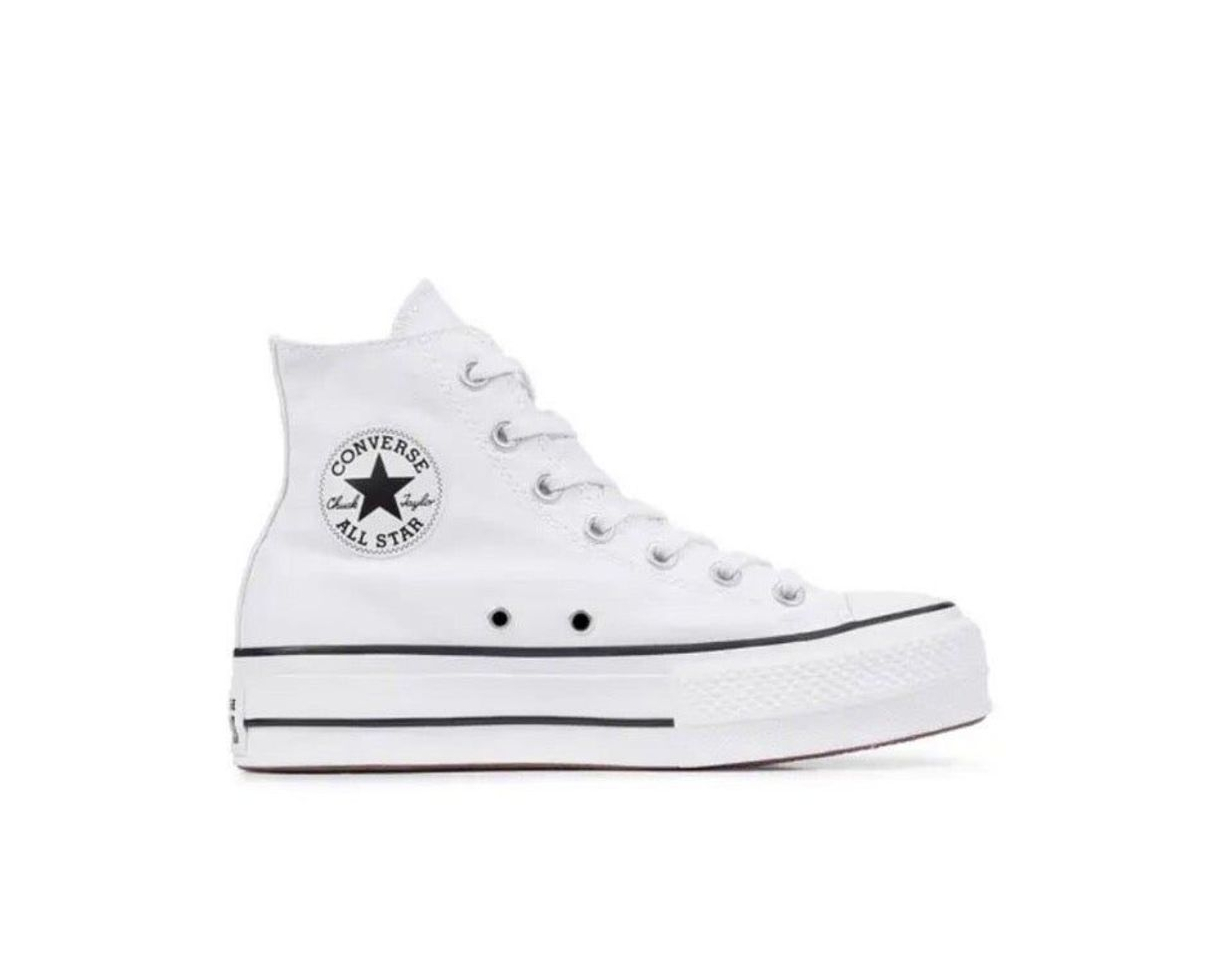 Social Converse Chuck Taylor CTAS Lift Hi, Zapatillas para Mujer, Blanco