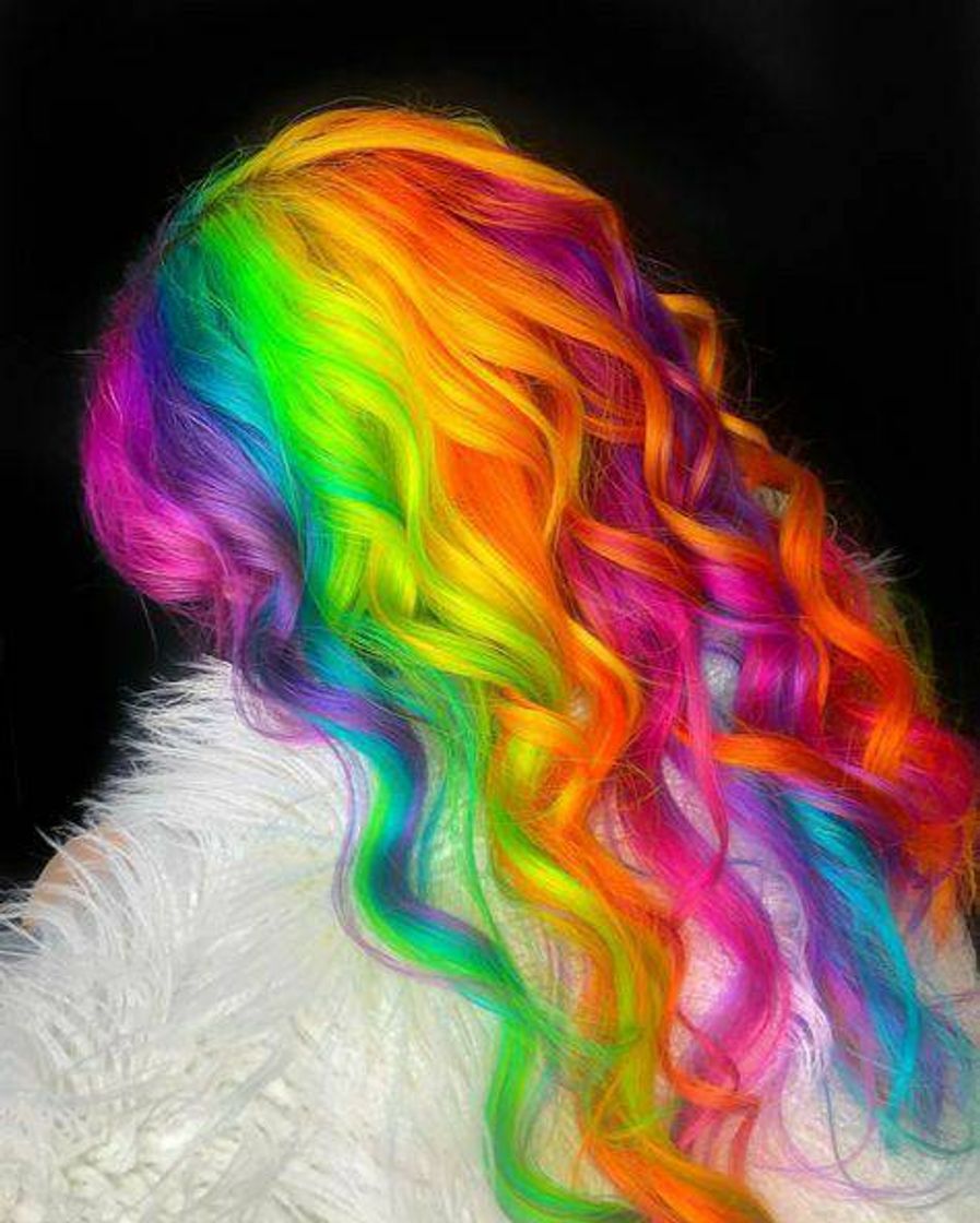 Moda Cabelo Arco-íris 🌈✨