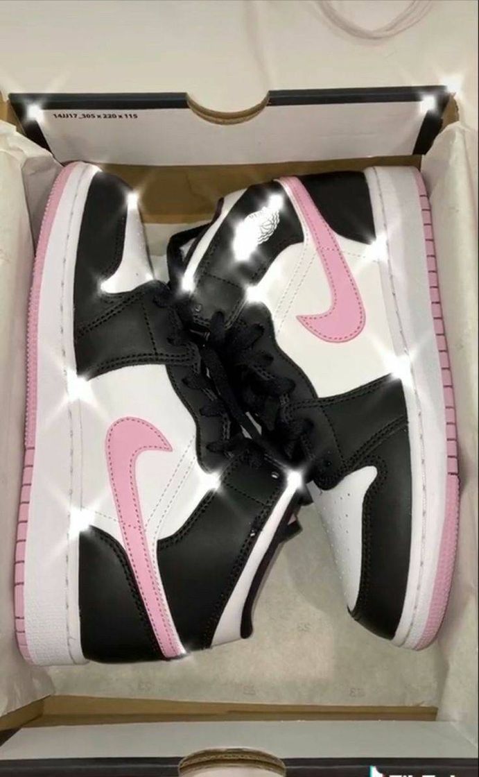 Moda Nike Air Jordan 1 Rosa e Preto 💗🖤