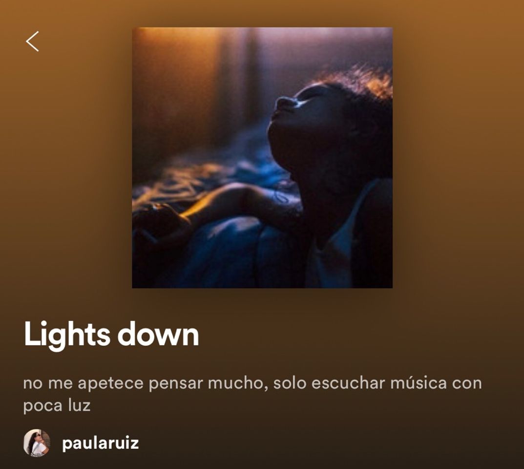 Canción Lights down