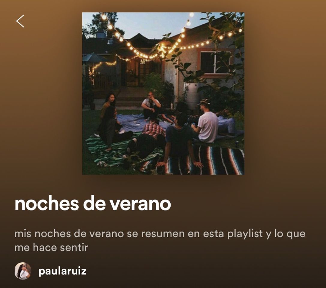 Canción Noches de verano 