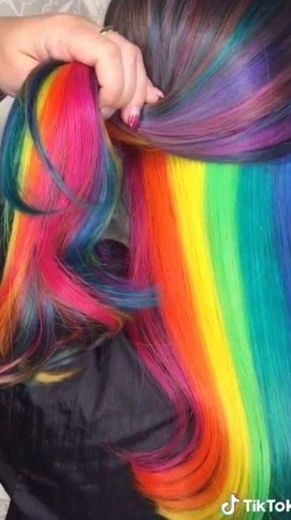 cabelo arco-íris🌈