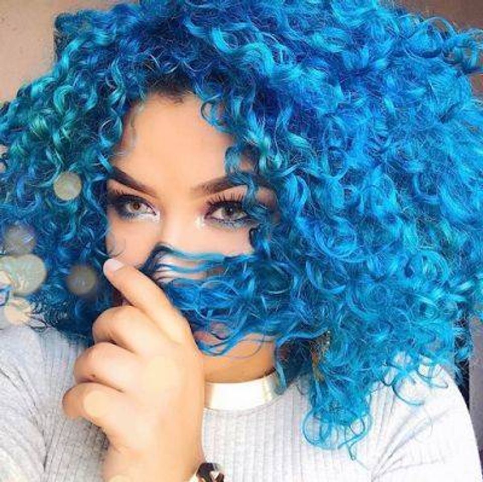 Moda  blue hair