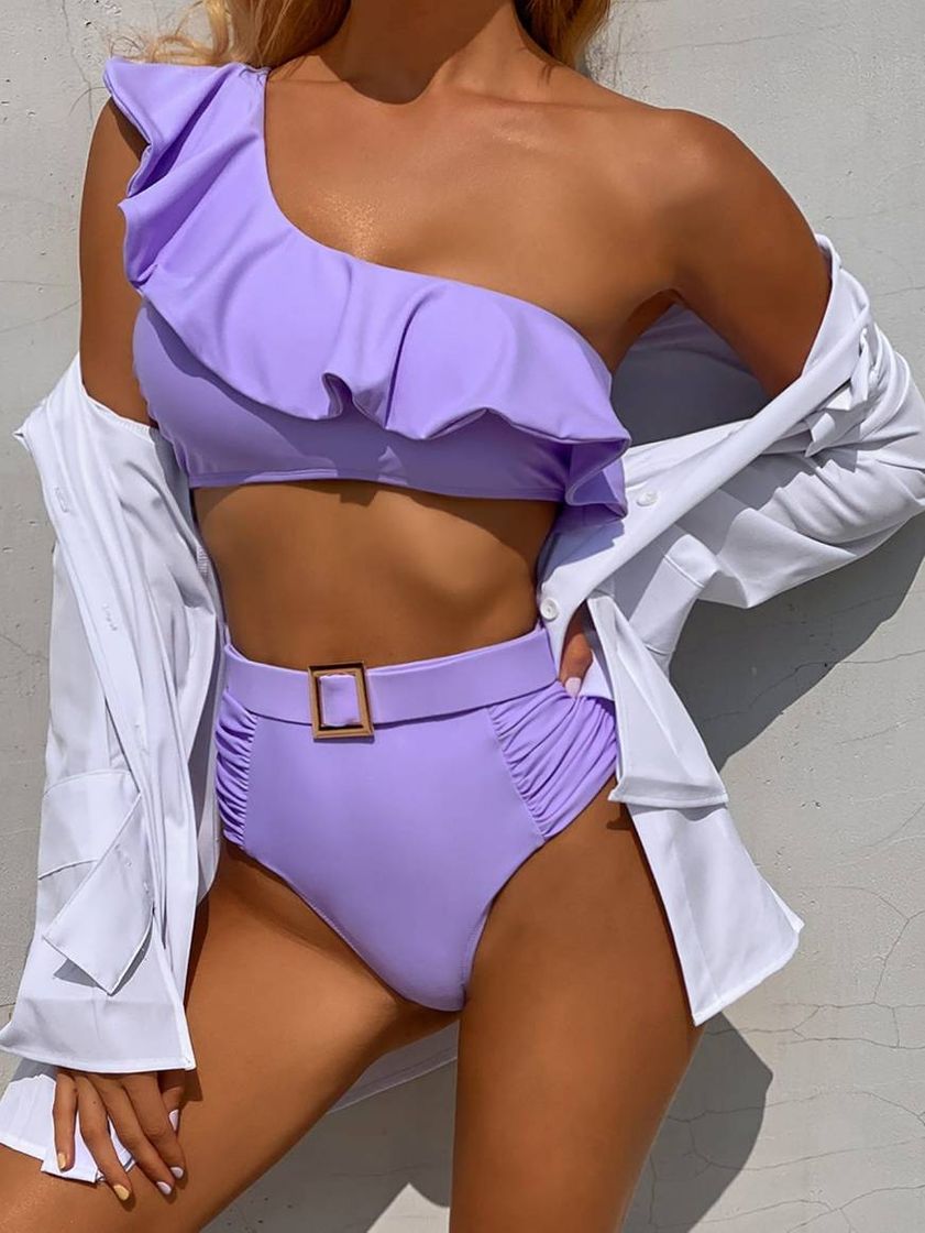 Social SHEIN Corte Fora Simples sexy Conjunto de biquíni