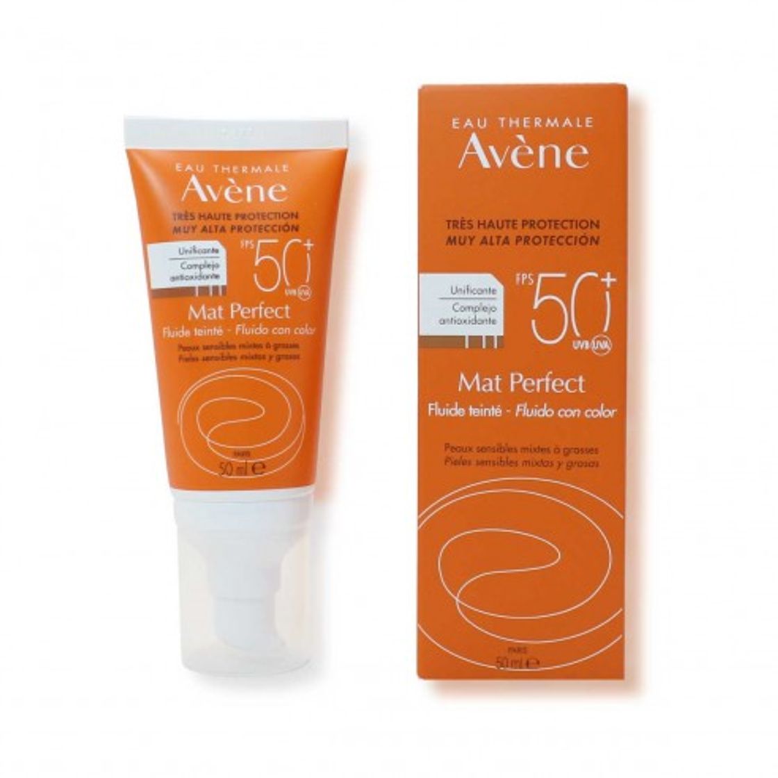 Moda Mat Perfect Fluido FPS 50+ CON COLOR | Eau thermale Avène