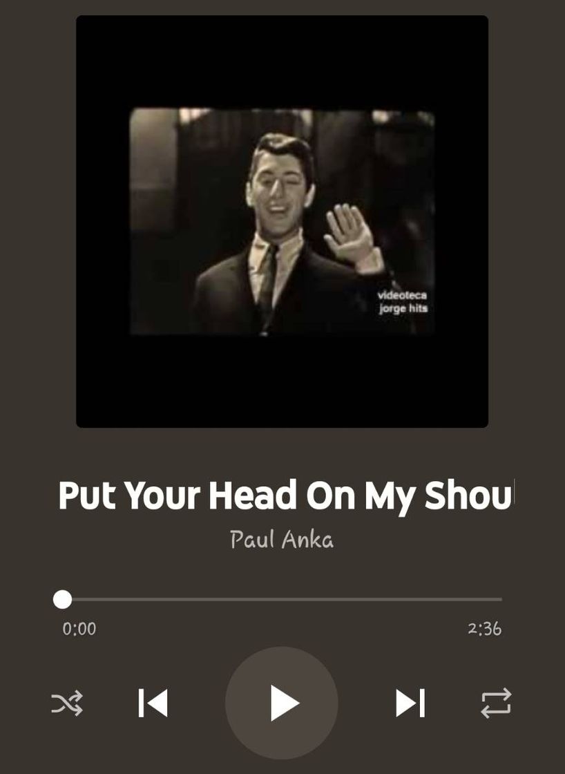 Fashion Paul Anka — Put Your Head On My Shoulder [Letra + video ...