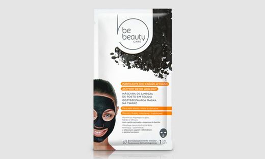 Máscara de Tecido com Carvão Activado Be Beauty 1 Un. | Produtos