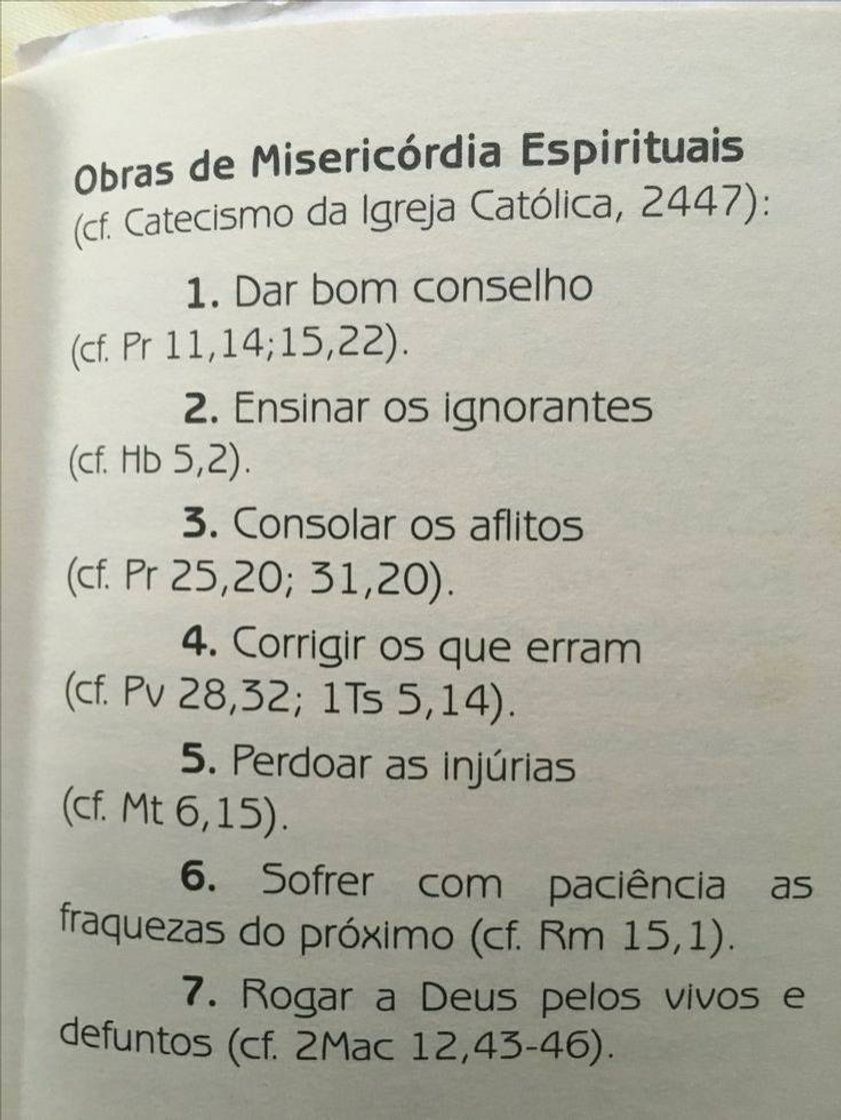 Fashion Obras de misericórdia - Espiritual