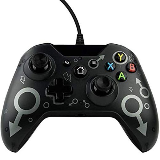 AMAZOM Controlador con Cable para Xbox One, Controladores De Juegos con Cable