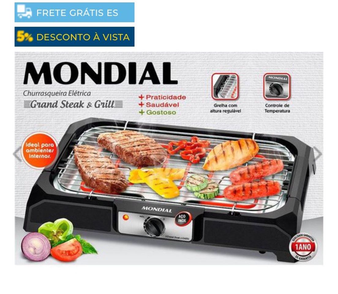 Moda Churrasqueira Elétrica Mondial CH-05 Grand Steak&Grill - 127V ...