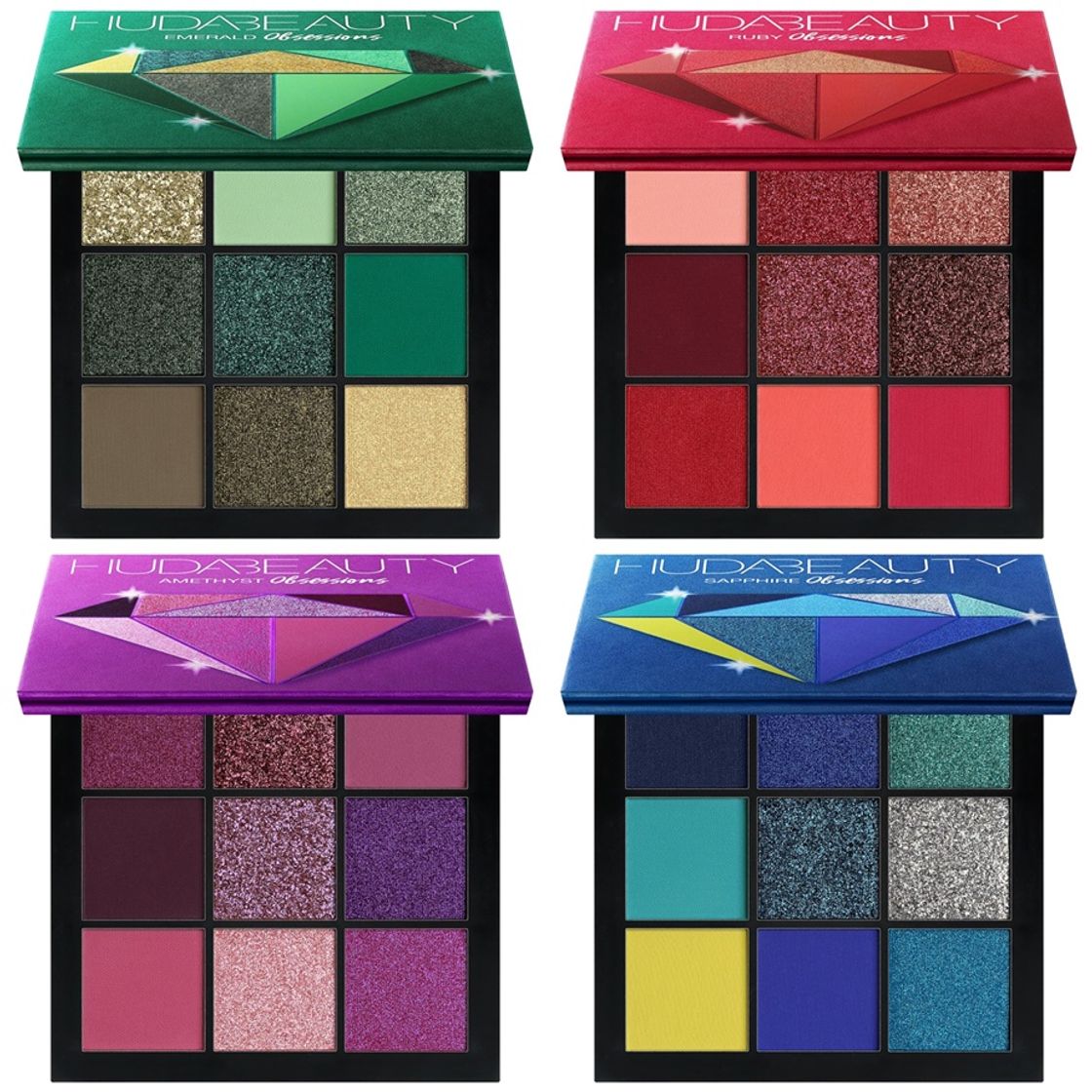 Social HUDA BEAUTY Obsessions Eyeshadow Palette – Precious Stones Collection COLOR
