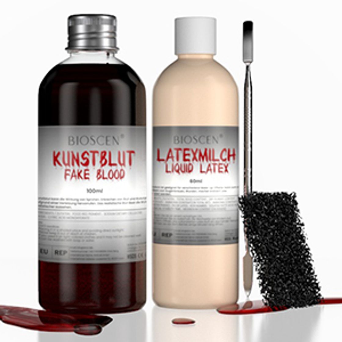 Producto Kit de Sangre Falsa y Latex Liquido