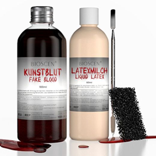 Kit de Sangre Falsa y Latex Liquido