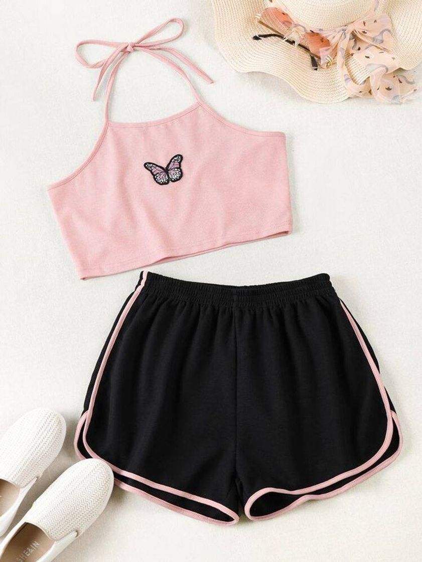 Fashion short e top 🦋