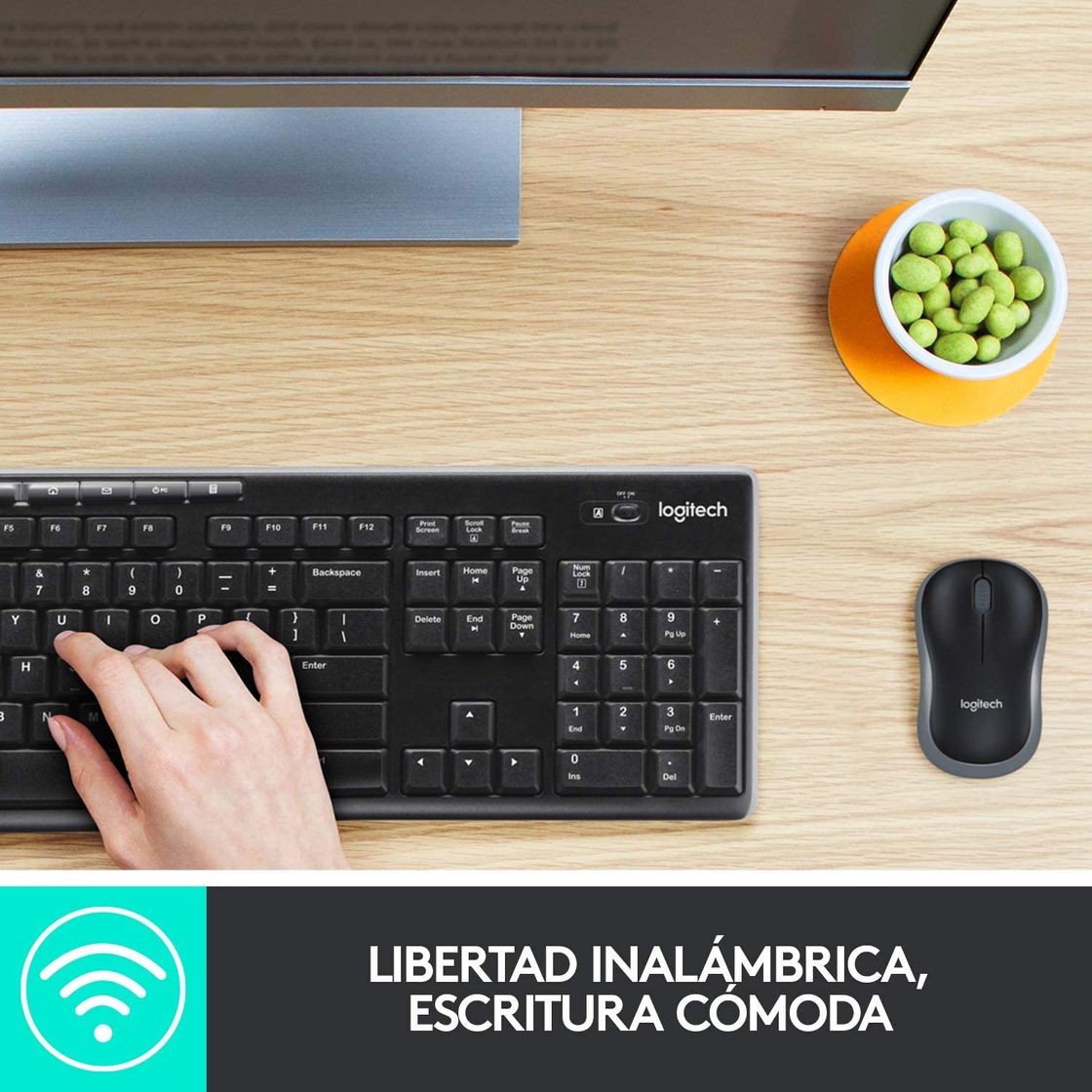 Electronic Logitech MK270 Combo Teclado y Ratón inalámbrico para Windows