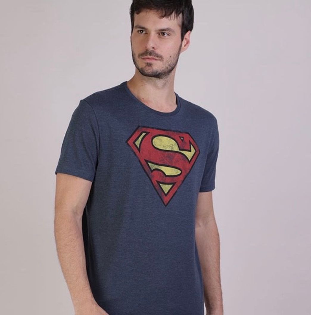 Fashion Camisa masculina Super Homem 