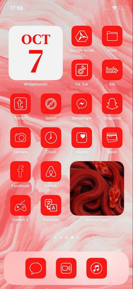 Moda IOS 14 Red ❤