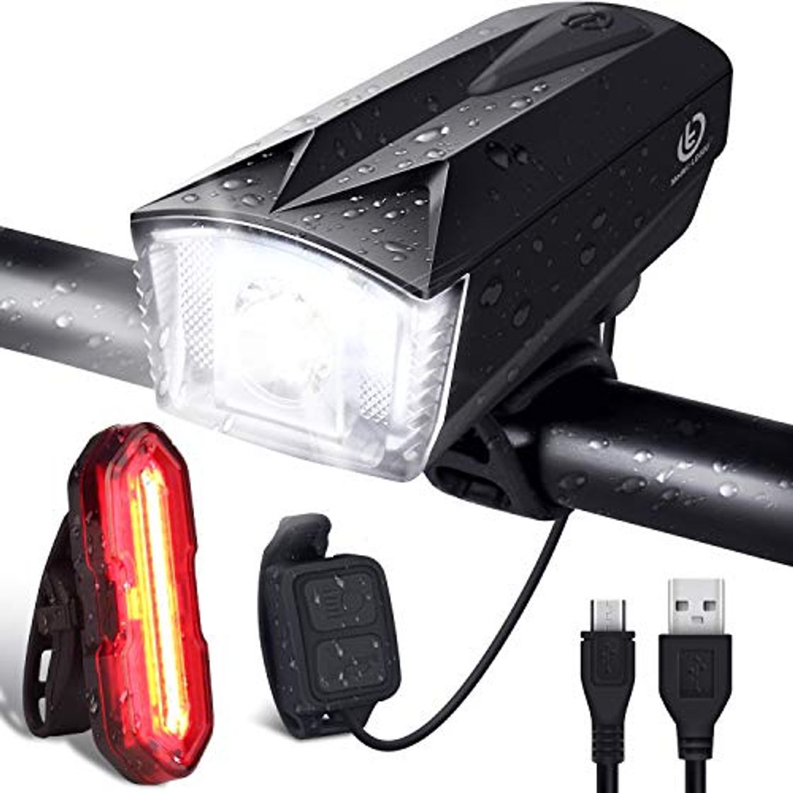 Product OMERIL - Luces Bicicleta Delantera y Trasera Linterna Bicicleta Recargable