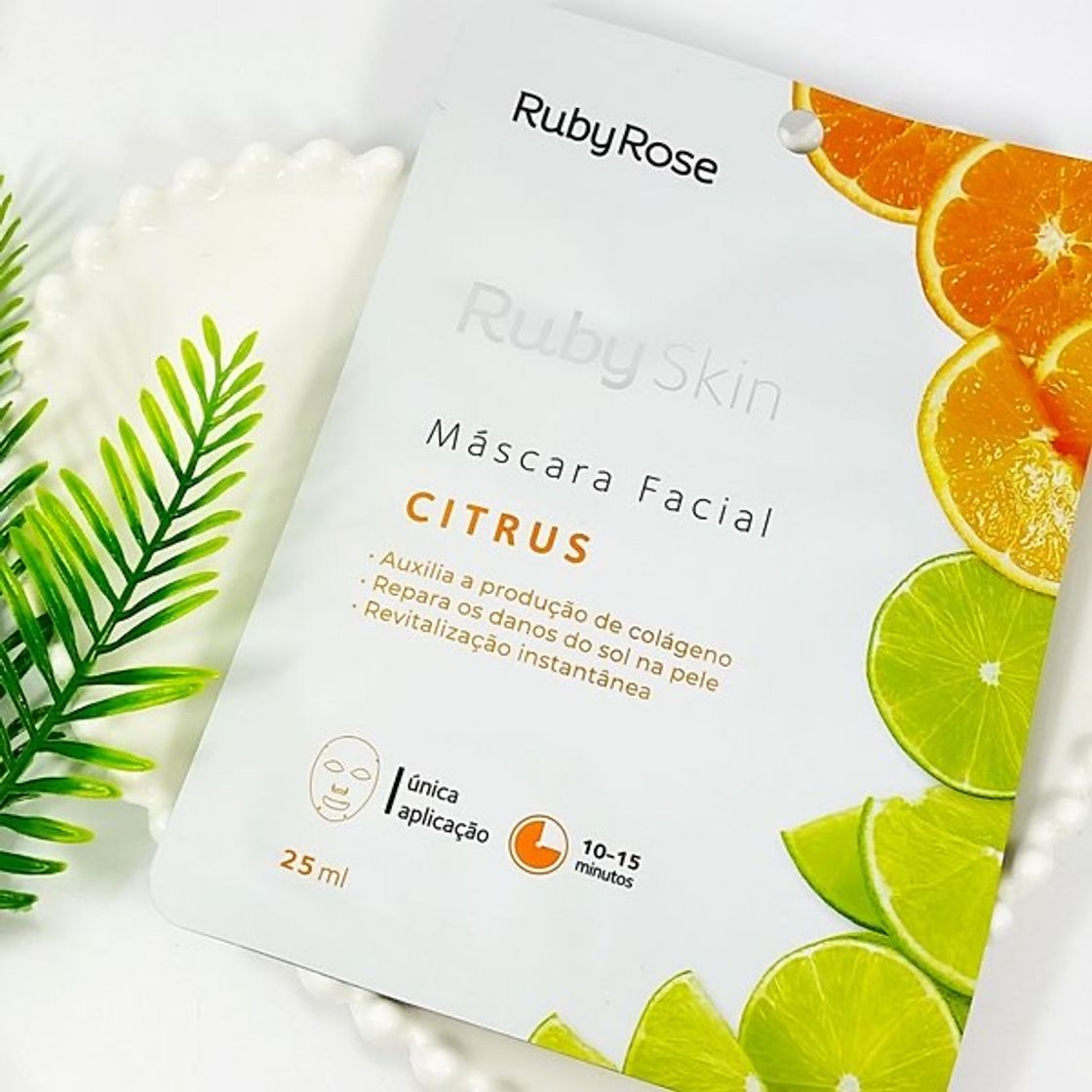 Fashion  MÁSCARA FACIAL DE TECIDO CITRUS HB700 RUBY ROSE