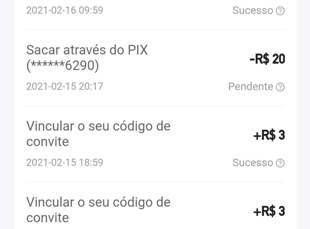 Fashion Baixei ontem  é já fiz uma transferência de 20 