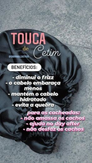 Toca de cetim 