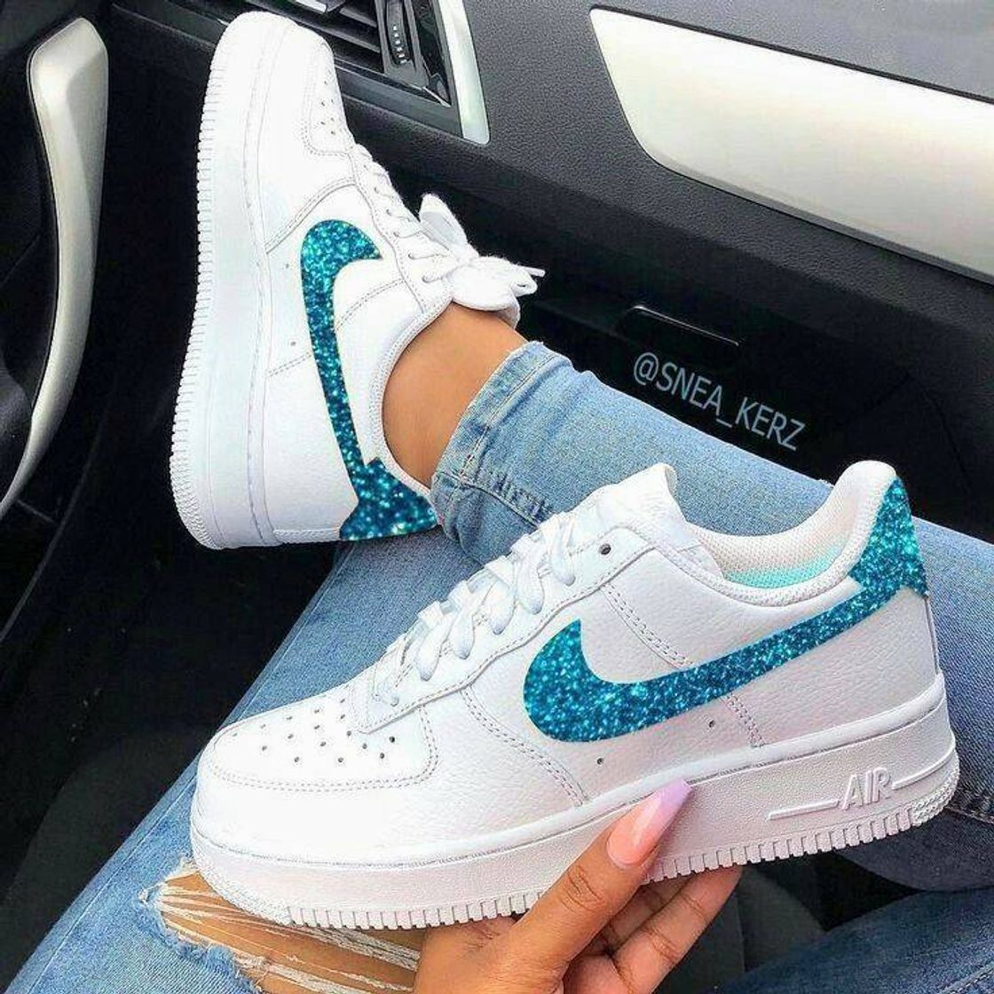 Social Blue Glitter Air Force 
