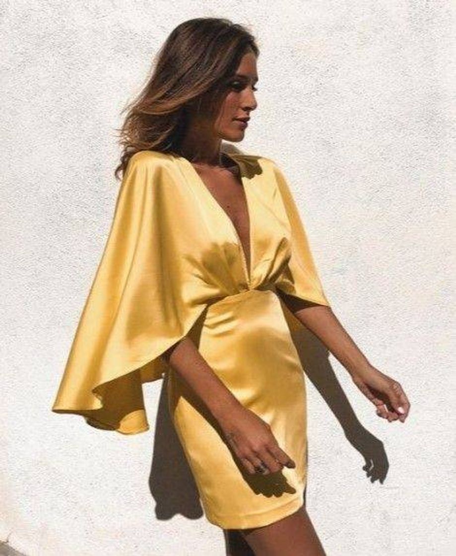 Moda dress yellow