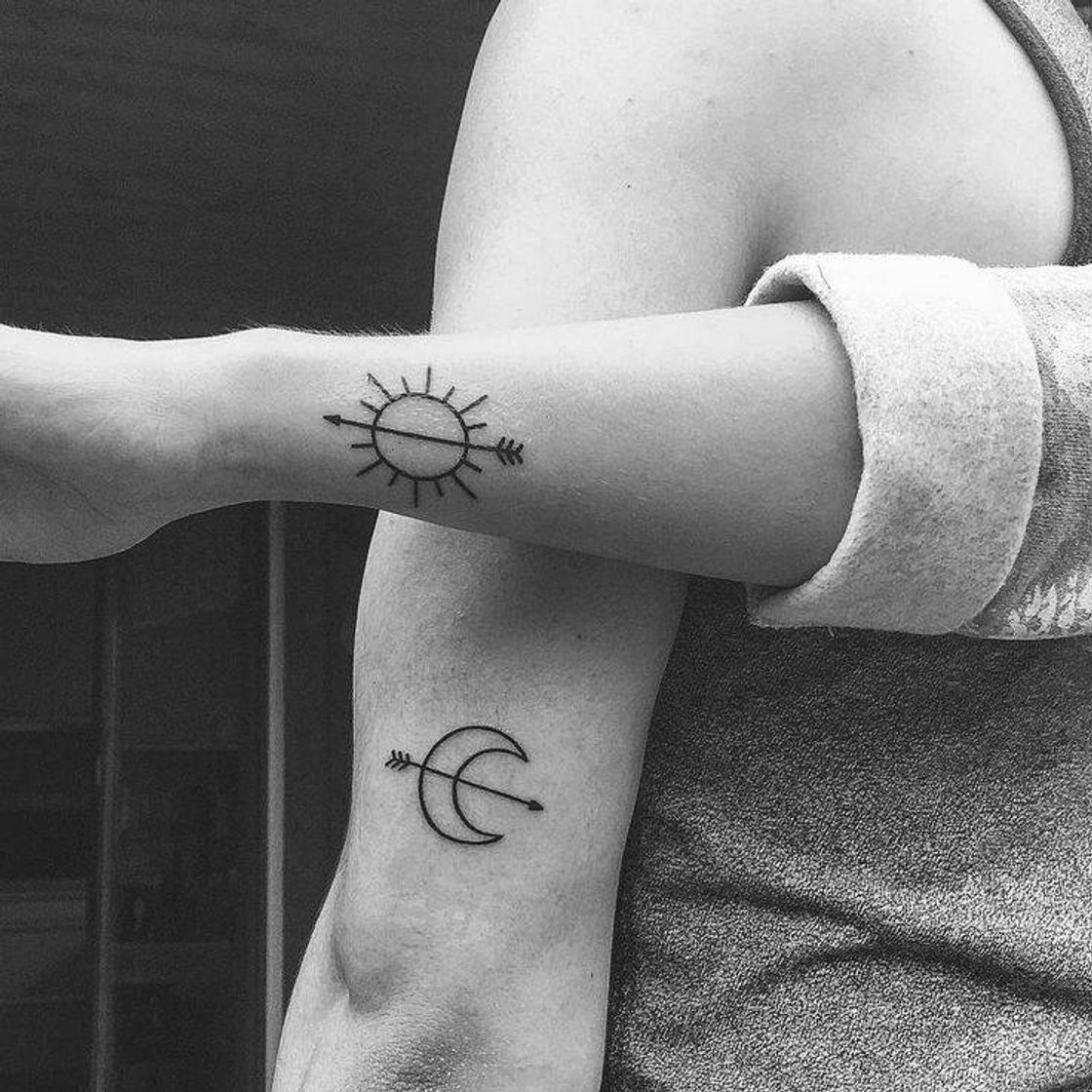 Moda Inspiração pra tatto Sol e Lua