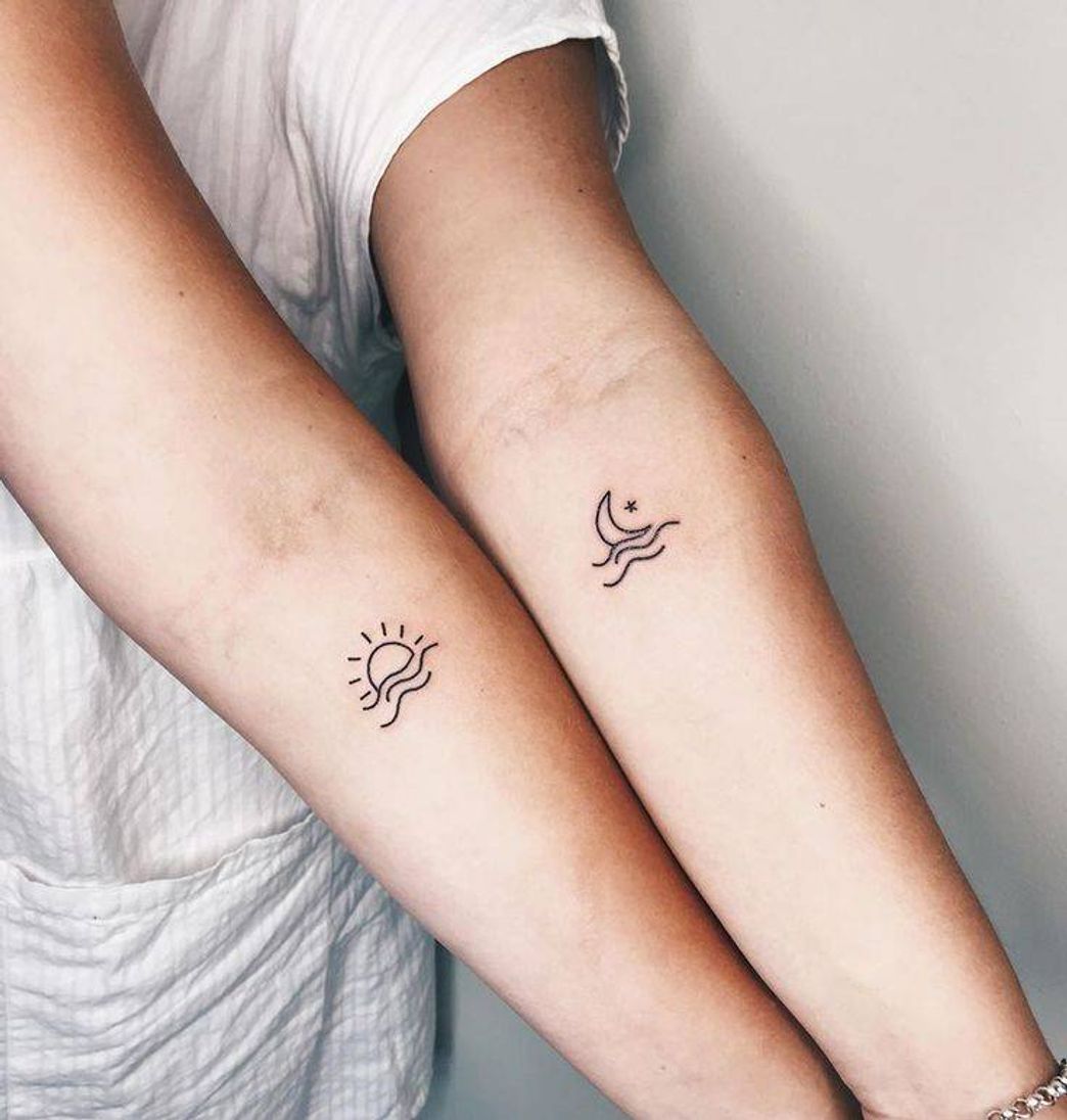 Moda Inspirações pra tatto Sol e Lua