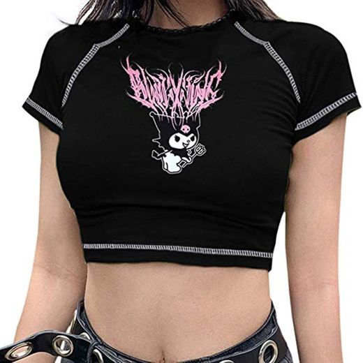 Camiseta de manga corta y manga larga para mujer