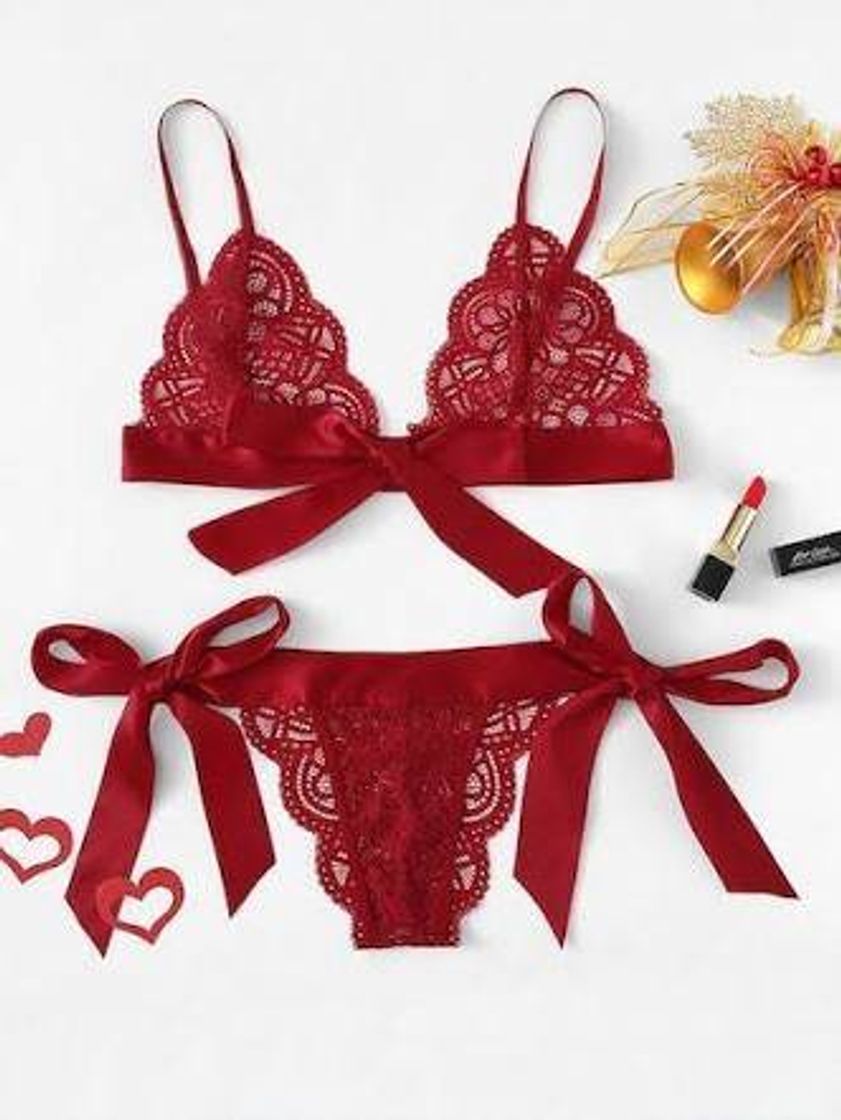 Moda Lingerie vermelha