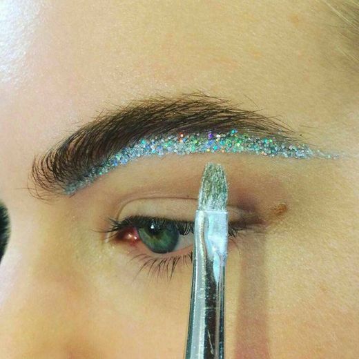 glitter eyebrow makeup