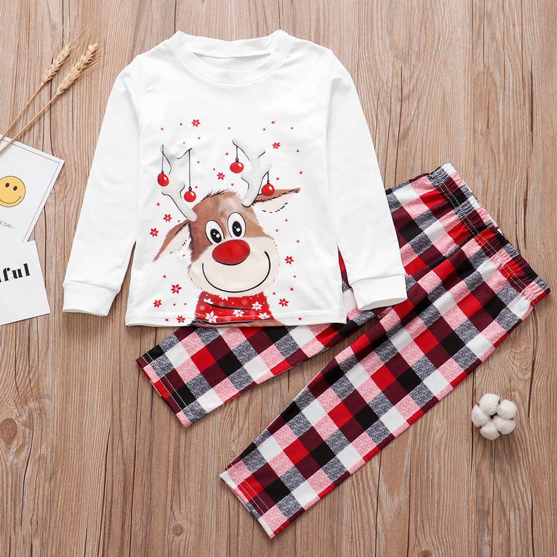 Fashion Geagodelia - Conjunto de ropa de Navidad para niños y niñas