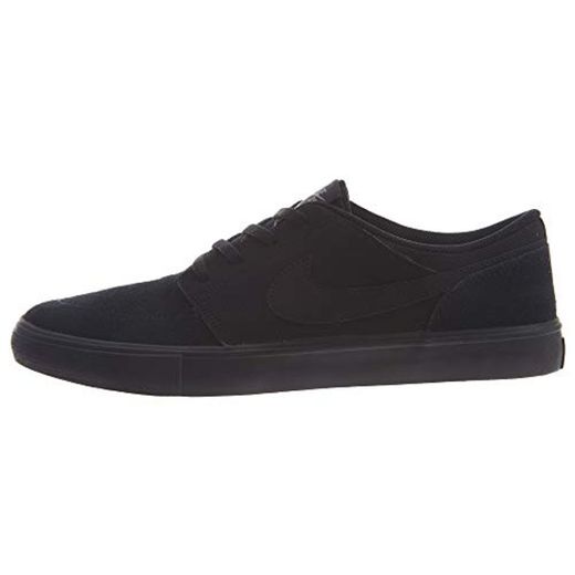 Nike SB Portmore II Solar, Zapatillas de Skateboard Unisex Adulto, Negro