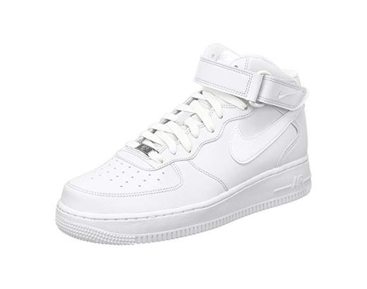 Nike Air Force 1 Mid '07 Zapatillas para Hombre, Blanco, Talla EU