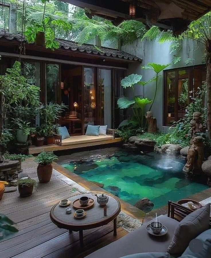Social Inspiração de áreas externas de casas. 🏠