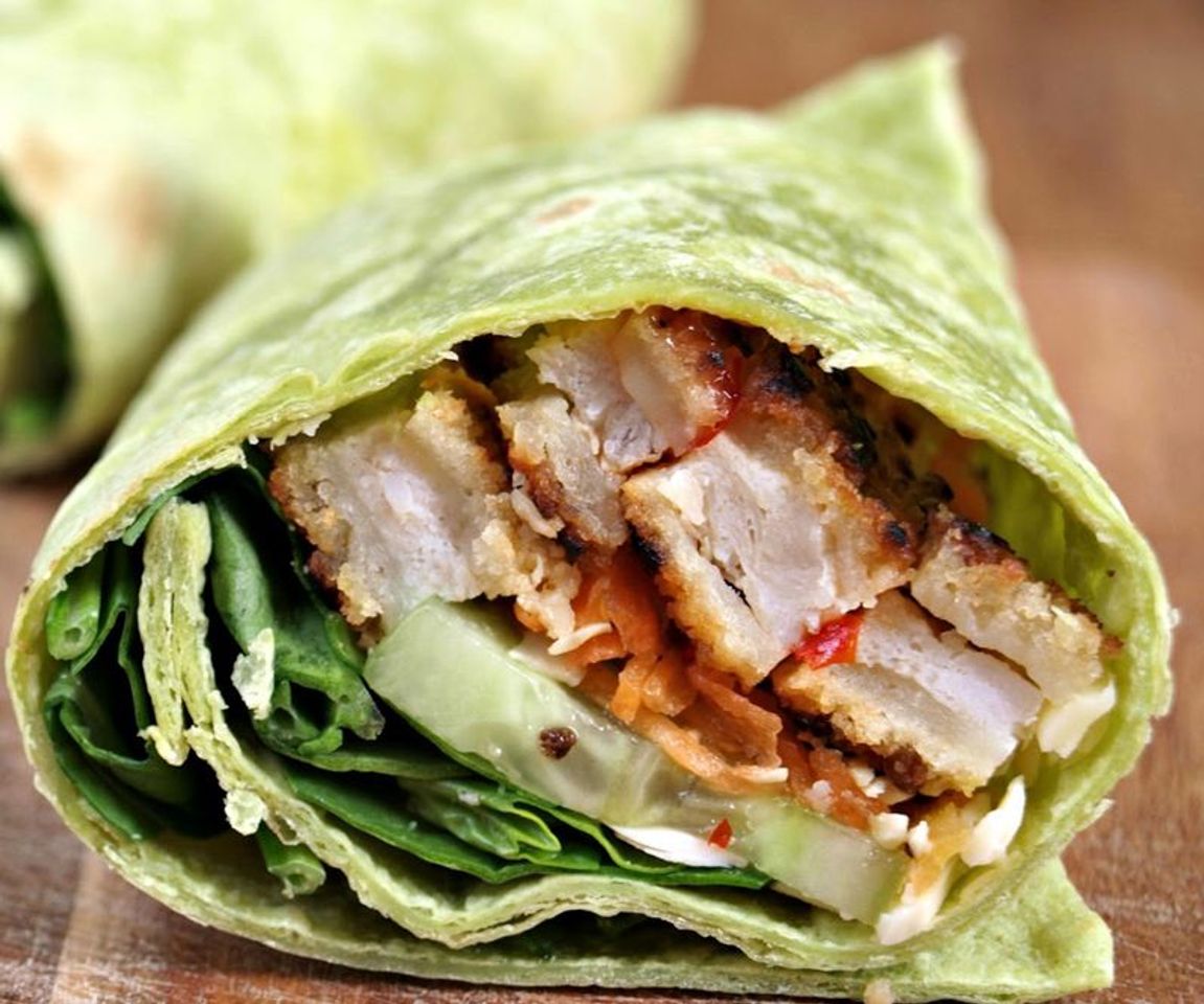 Fashion Receta - Wrap saludable y rico de espinaca