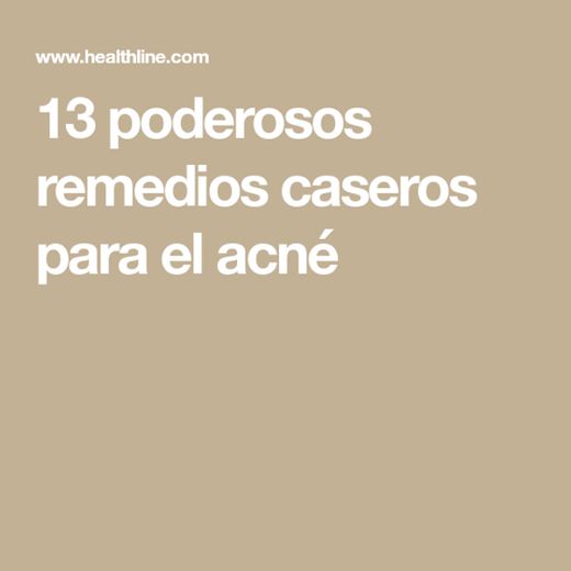 13 poderosos remedios caseros para el acné 😬😱